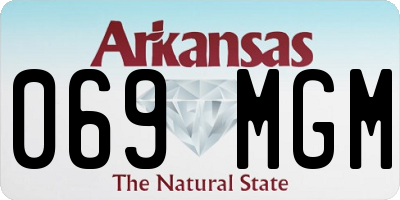 AR license plate 069MGM