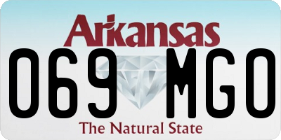 AR license plate 069MGO