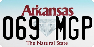 AR license plate 069MGP
