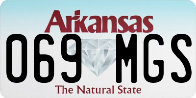 AR license plate 069MGS