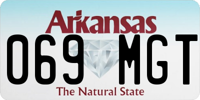 AR license plate 069MGT