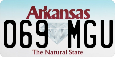 AR license plate 069MGU