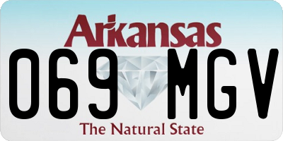 AR license plate 069MGV