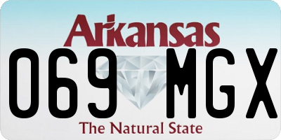 AR license plate 069MGX