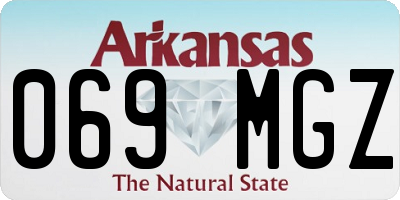 AR license plate 069MGZ