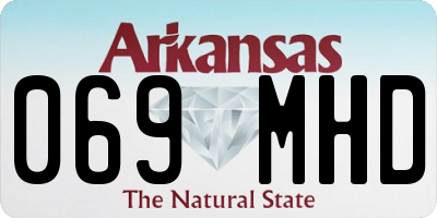 AR license plate 069MHD
