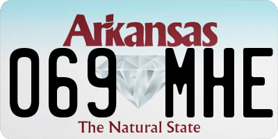 AR license plate 069MHE