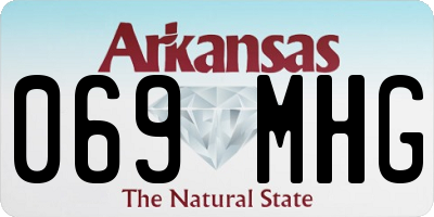 AR license plate 069MHG
