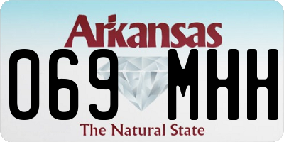AR license plate 069MHH