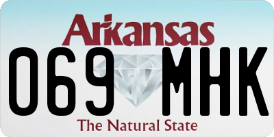 AR license plate 069MHK