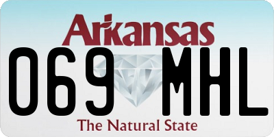 AR license plate 069MHL