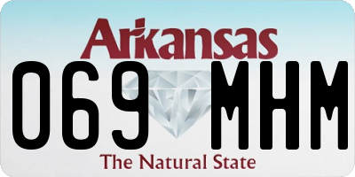 AR license plate 069MHM