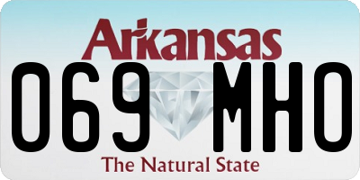 AR license plate 069MHO