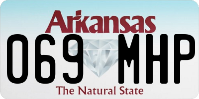 AR license plate 069MHP