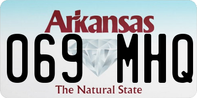 AR license plate 069MHQ