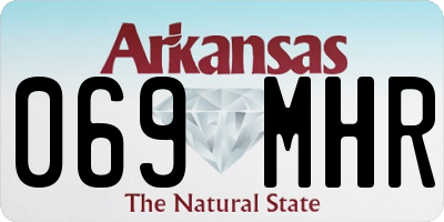 AR license plate 069MHR
