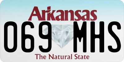 AR license plate 069MHS