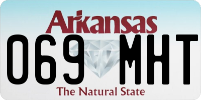 AR license plate 069MHT