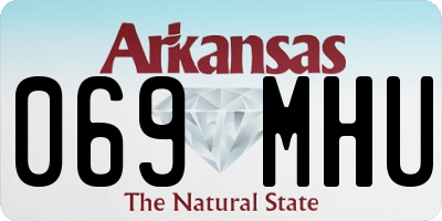 AR license plate 069MHU