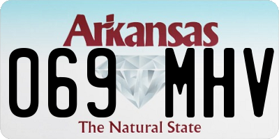 AR license plate 069MHV