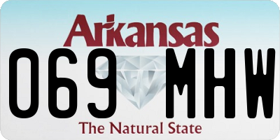 AR license plate 069MHW