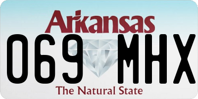 AR license plate 069MHX