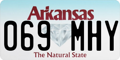 AR license plate 069MHY