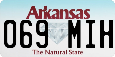 AR license plate 069MIH