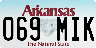 AR license plate 069MIK