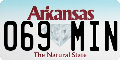 AR license plate 069MIN