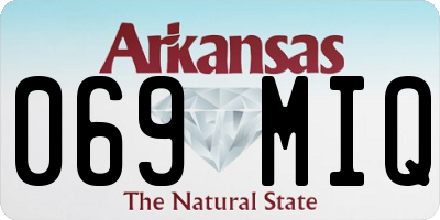 AR license plate 069MIQ