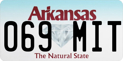 AR license plate 069MIT
