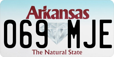 AR license plate 069MJE