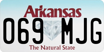 AR license plate 069MJG