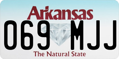 AR license plate 069MJJ