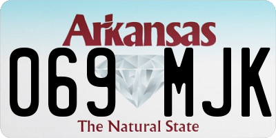 AR license plate 069MJK