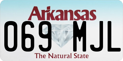 AR license plate 069MJL