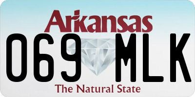 AR license plate 069MLK