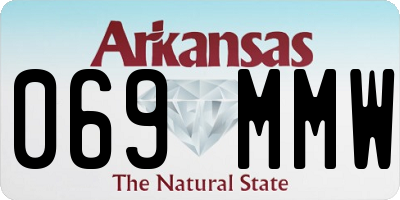 AR license plate 069MMW