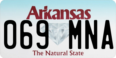 AR license plate 069MNA