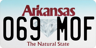 AR license plate 069MOF