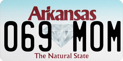 AR license plate 069MOM