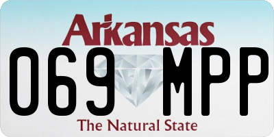 AR license plate 069MPP