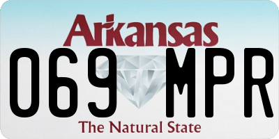 AR license plate 069MPR