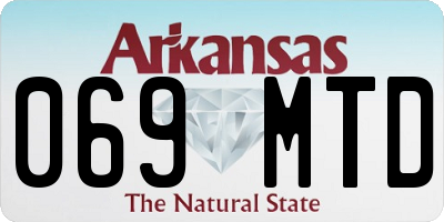 AR license plate 069MTD