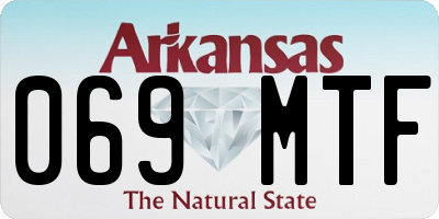 AR license plate 069MTF