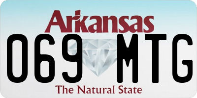 AR license plate 069MTG
