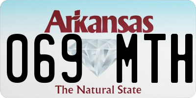 AR license plate 069MTH