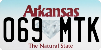 AR license plate 069MTK
