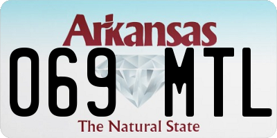 AR license plate 069MTL